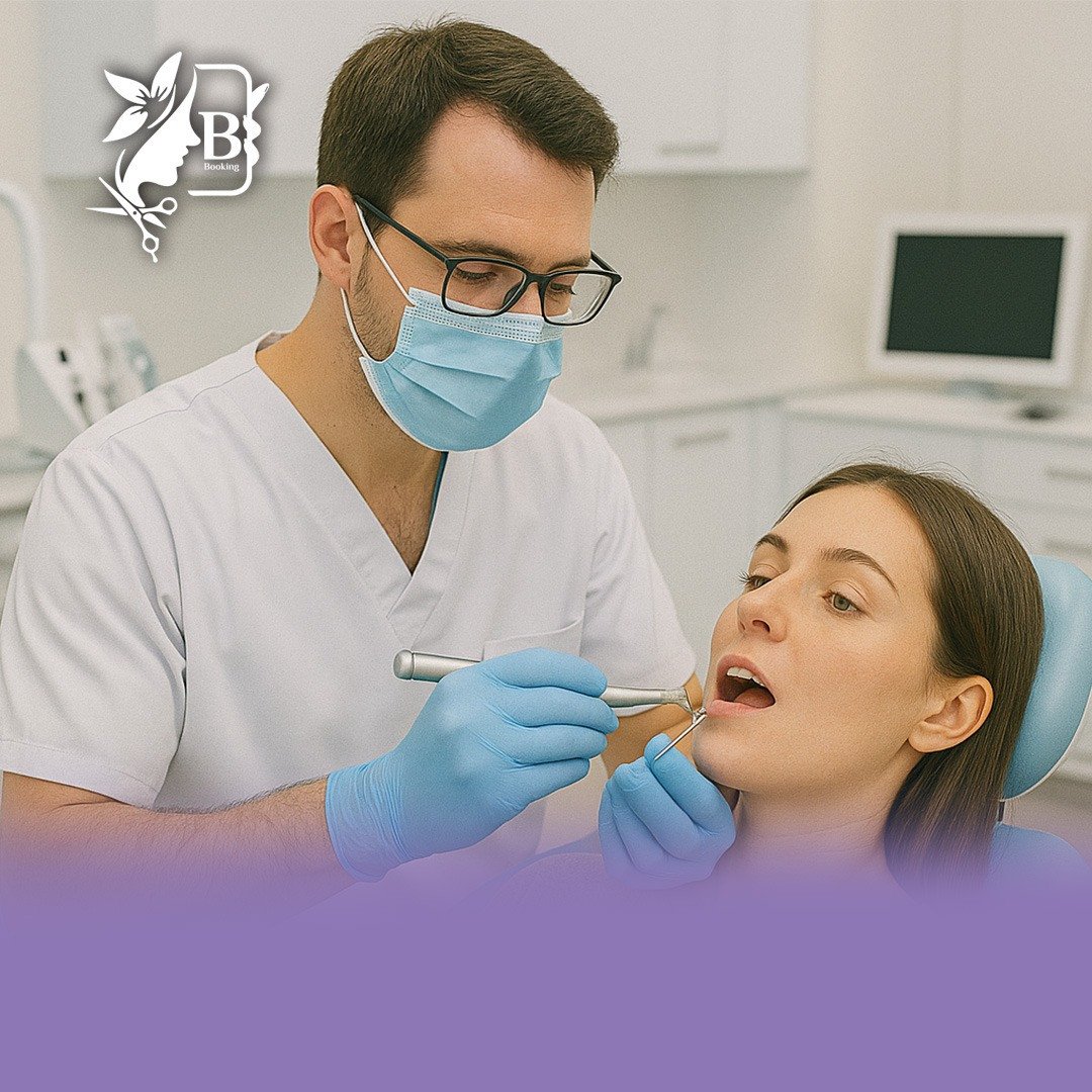 تنظيف الأسنان من الجير والتلميع